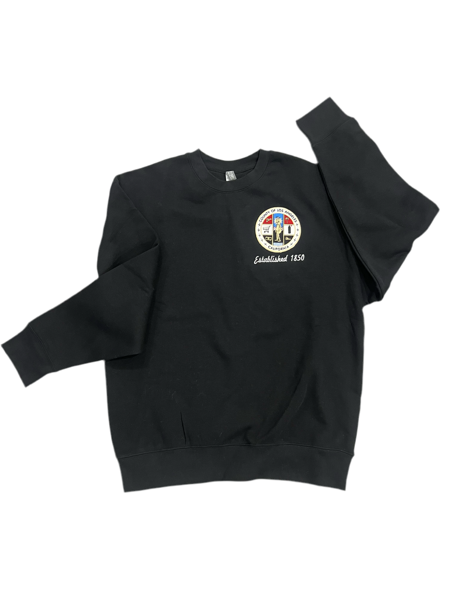 π LA seal crewneck - Black