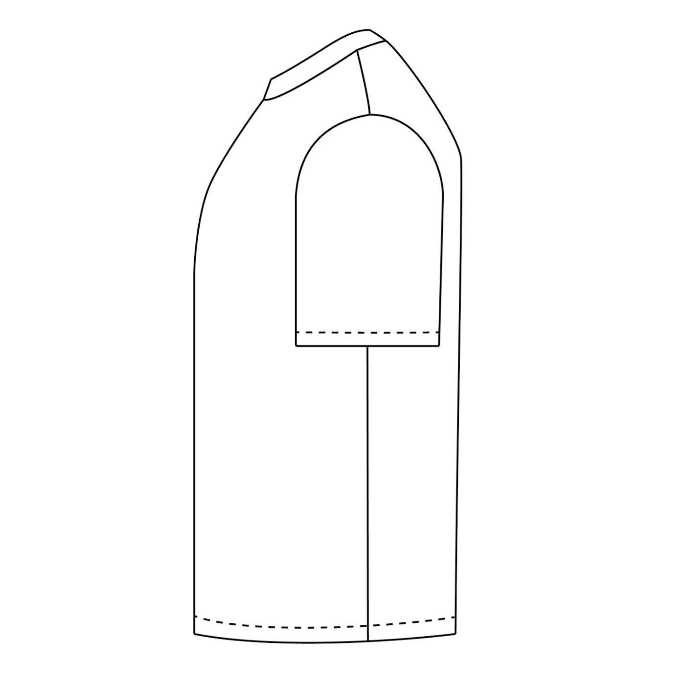 NON CROP- LA REP TEE. Heavyweight